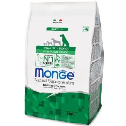 MONGE Natural Superpremium Maxi Puppy & Junior Rich in Chicken