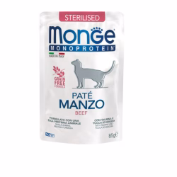 MONGE Solo Cat Monoprotein Paté STERILISED Beef