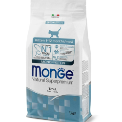 MONGE Natural Superpremium Monoprotein Kitten Cat Trout