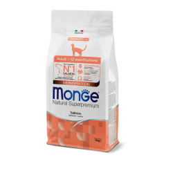 MONGE Natural Superpremium Monoprotein Adult Cat Salmon