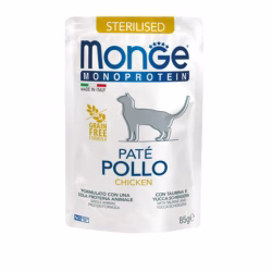 MONGE Solo Cat Monoprotein Paté STERILISED Chicken