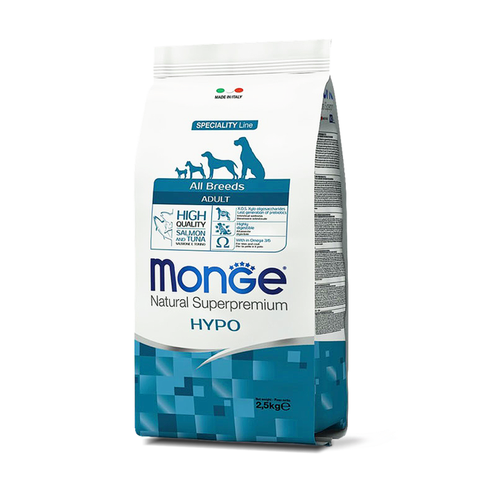 MONGE Natural Superpremium All Breeds Adult Hypo with Salmon and Tuna