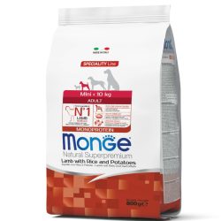 MONGE Natural Superpremium Mini Puppy and Junior Monoprotein Lamb with Rice