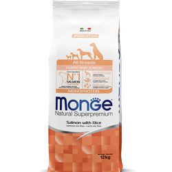 MONGE Natural Superpremium All Breeds Puppy & Junior Monoprotein Salmon with Rice