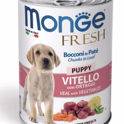 Monge Fresh Puppy Dog Chunks in Loaf Veal with Vegetables
