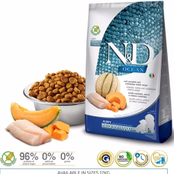 N&D DOG OCEAN COD. PUMPKIN & CANTALOUPE MELON PUPPY MEDIUM & MAXI 12 KG
