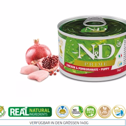 N&D DOG WET FOOD PRIME CHICKEN & POMEGRANATE PUPPY 140 GR