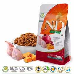 N&D CAT PUMPKIN QUAIL&POMEGRANATE ADULT KG 1.5