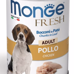 Monge Fresh Adult Dog Chunks in Loaf with Chicken
