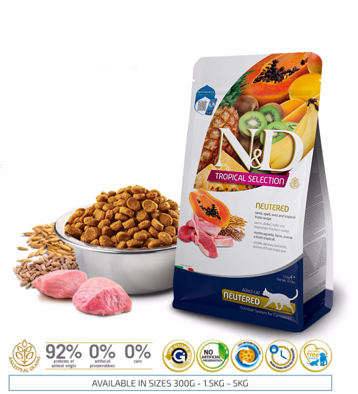 N&D CAT TROPICAL SELECTION CAT LAMB KITTEN 1,5 KG