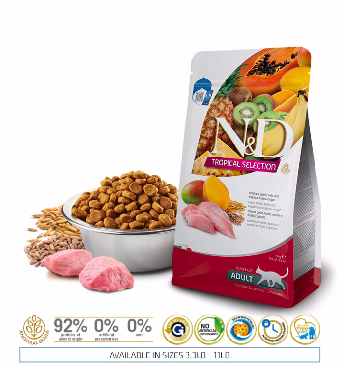 N&D CAT TROPICAL SELECTION CHICKEN ADULT 1,5 KG